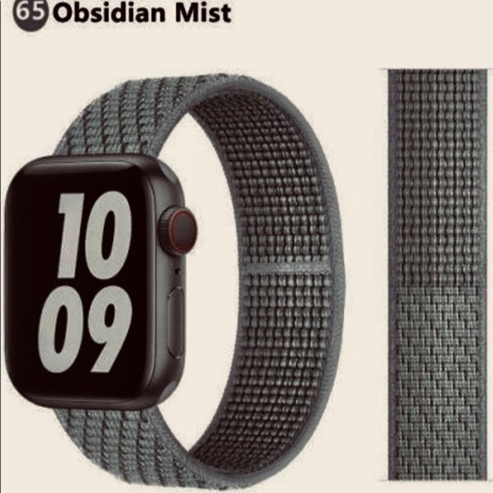Obsidian Sport Loop Strap For Apple Watch 38/40